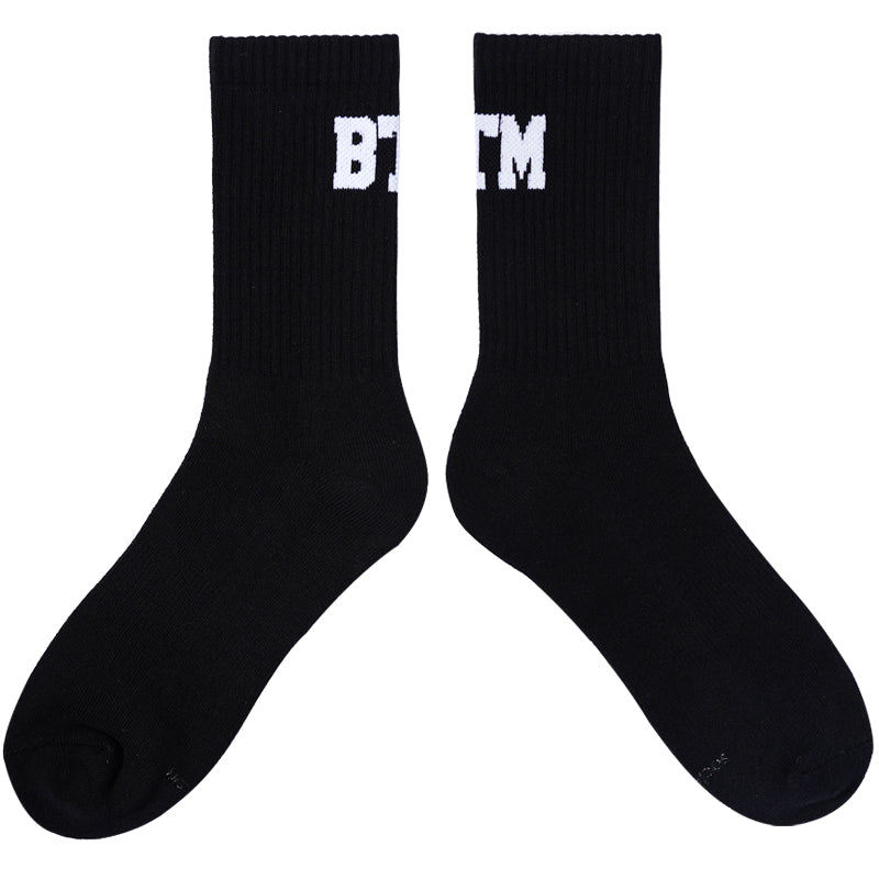 Rep Your Hustle: High-Top Sports Socks With A BTM Boost