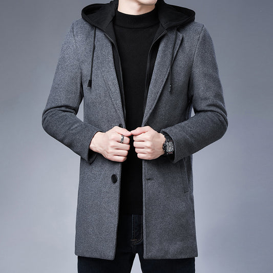 From Casual To Boardroom: Timeless Wool Blend Coat For Men