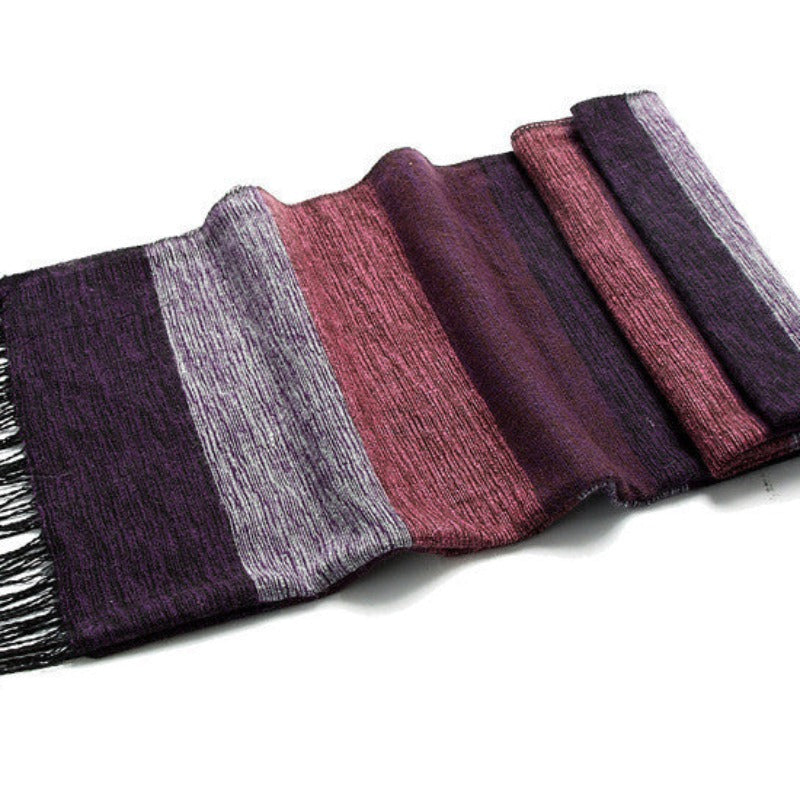 Cashmere Touch Luxe Scarf: Stripe Up Your Style