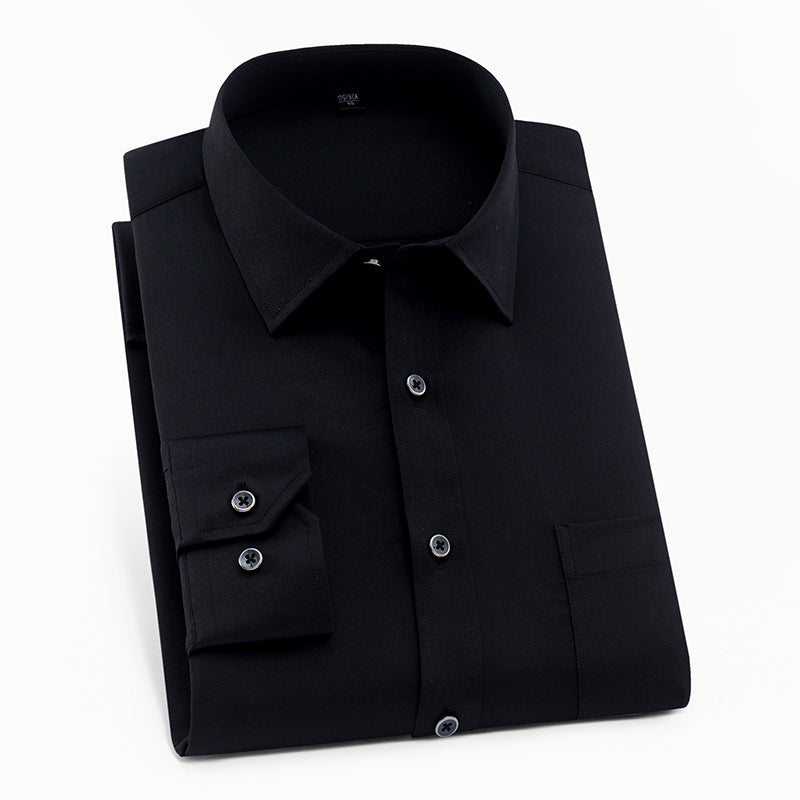 Sharp Lines, Timeless Style: Square Collar Long-Sleeved Shirt