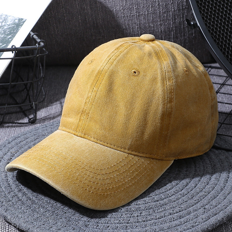 Washed Baseball Cap For Timeless Style