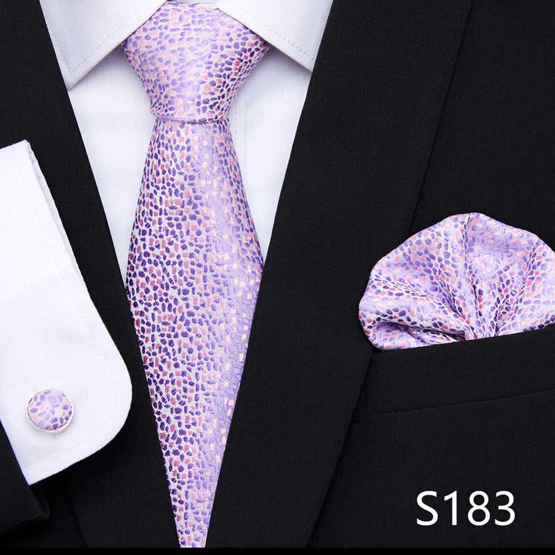 The All-In-One Accessory Powerhouse: Tie, Handkerchief, & Cufflinks Set