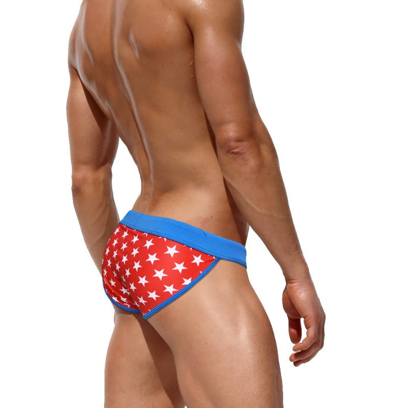 Freedom Feels: American Flag Swim Briefs