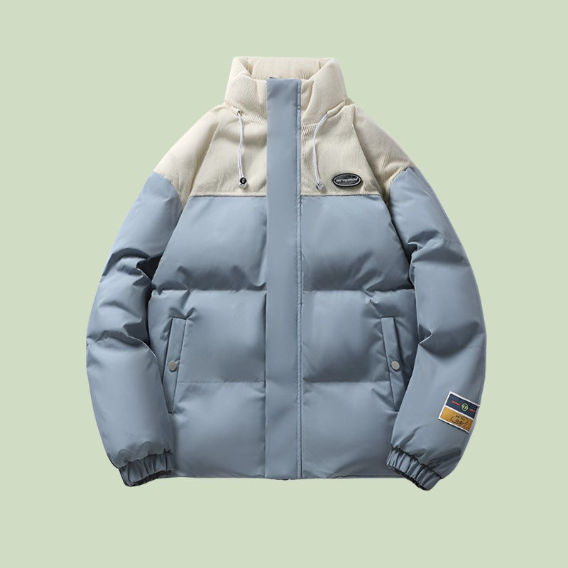 Stand Out In This Head-Turning Two-Tone Puffer Jacket