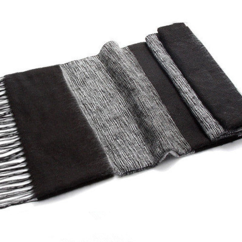 Cashmere Touch Luxe Scarf: Stripe Up Your Style