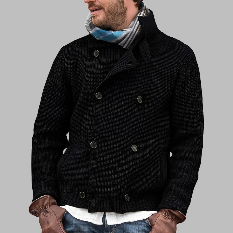 Classic Comfort, Modern Edge: The Knit Button Sweater / Jacket