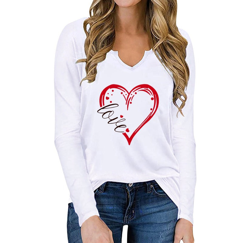 Love Struck: Long Sleeve Top With Heart Detail