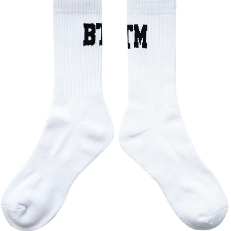 Rep Your Hustle: High-Top Sports Socks With A BTM Boost