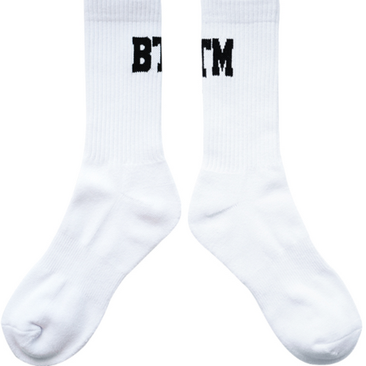 Rep Your Hustle: High-Top Sports Socks With A BTM Boost