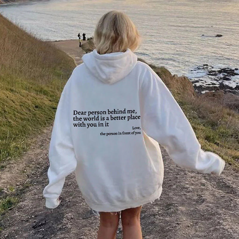 Share The Vibe: Cozy Hoodie With A Positive Message