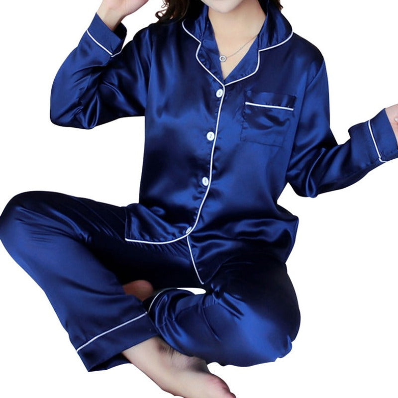 Luxe Ice Silk PJ Set: Cozy Comfort, Endless Style