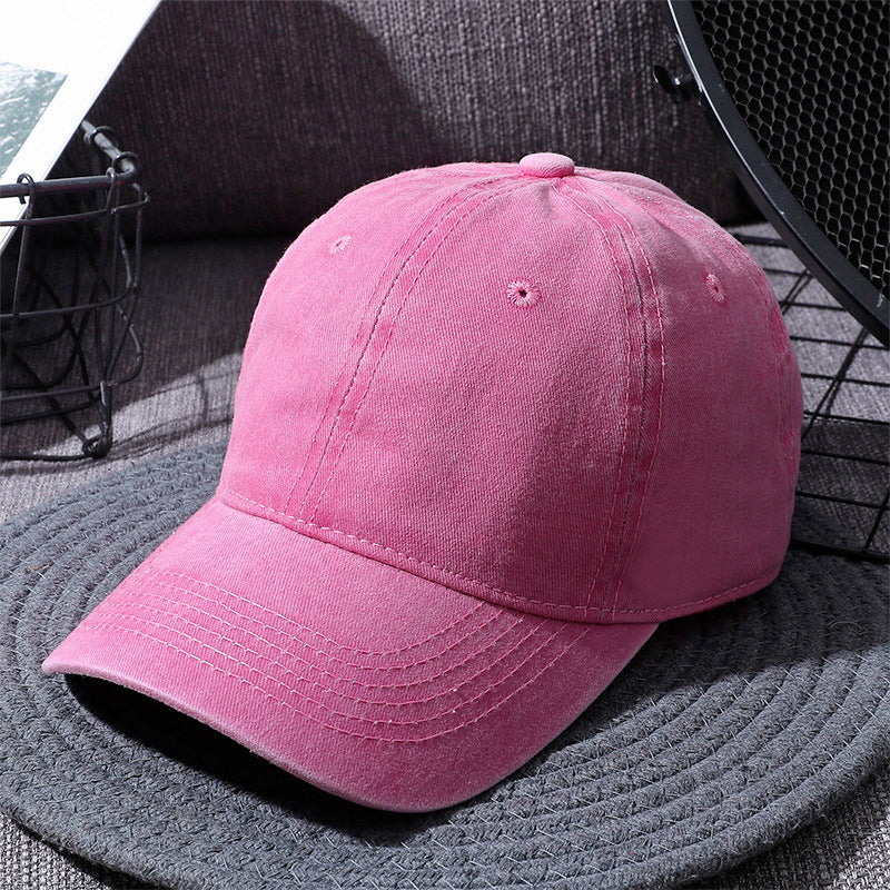 Washed Baseball Cap For Timeless Style