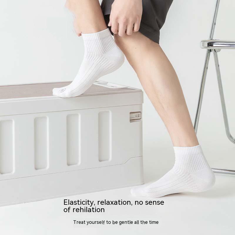 Elevated Airflow: Men's High Rubber Mesh Socks (Multiple Packs)