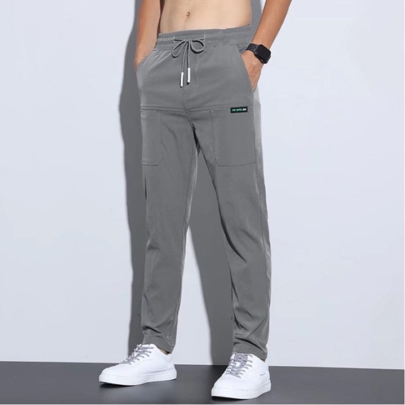 Chillax In Comfort: Ice Silk Men's Sweatpants