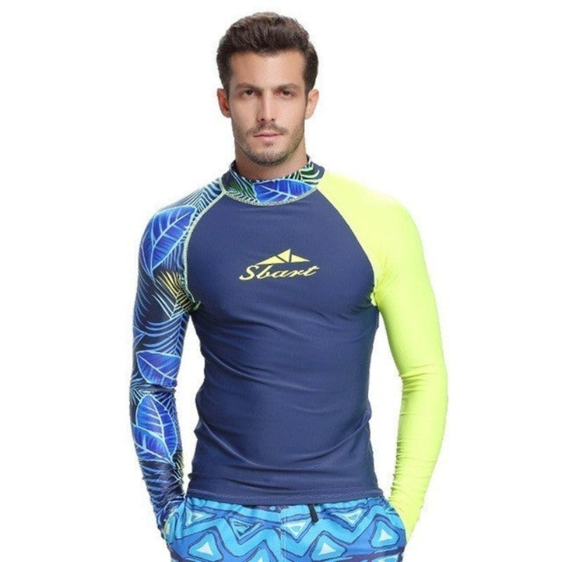 Sun-Shielded Surf: Long-Sleeve Wetsuit Top