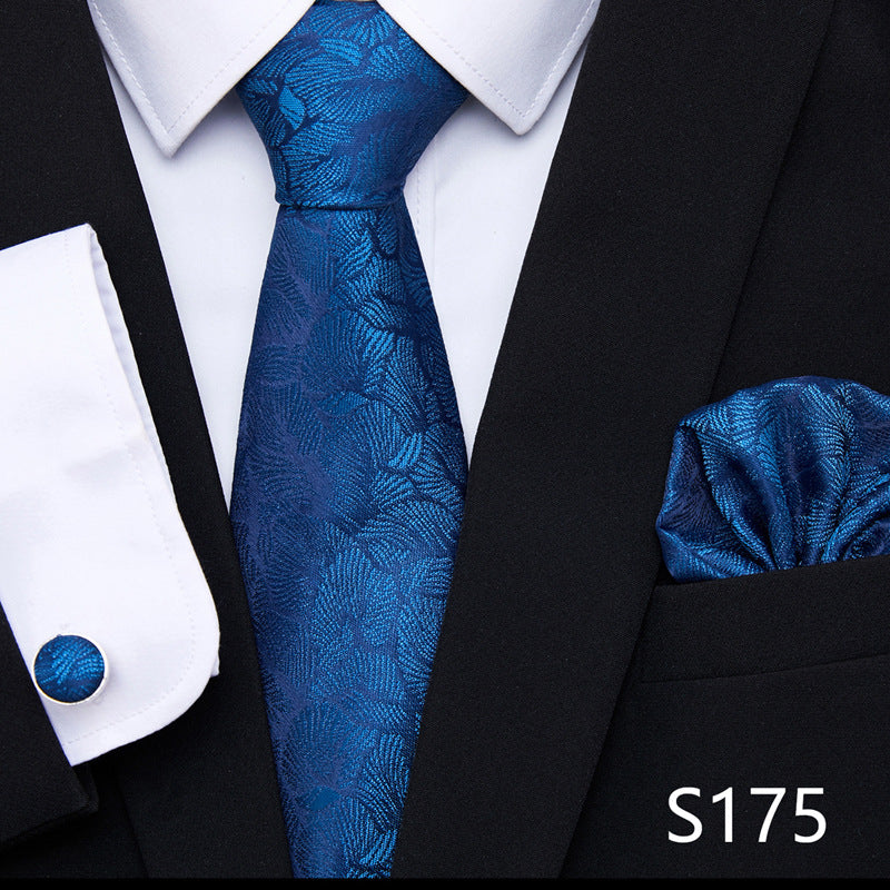 The All-In-One Accessory Powerhouse: Tie, Handkerchief, & Cufflinks Set