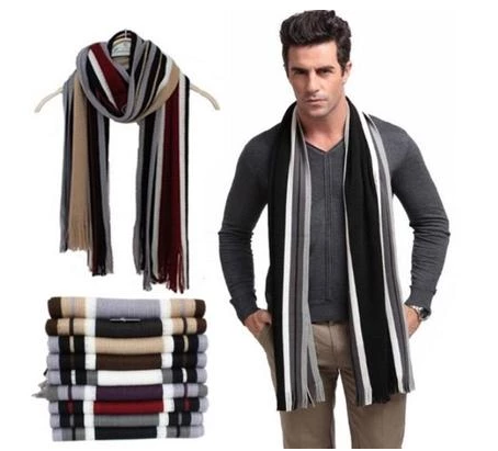 Striped Fringed Scarves: A Touch Of Elegance For A Modern Man