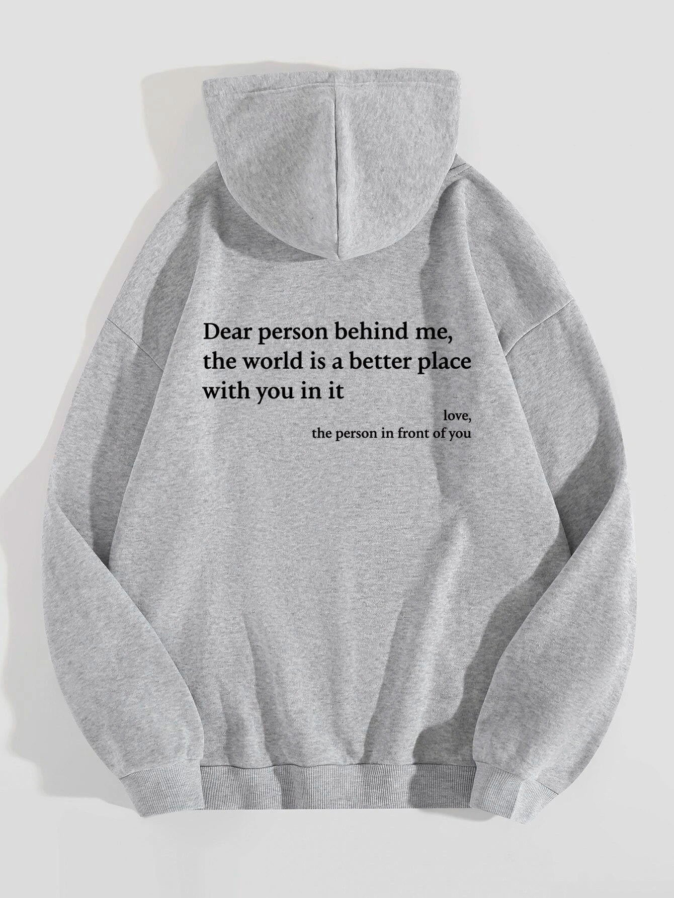 Share The Vibe: Cozy Hoodie With A Positive Message