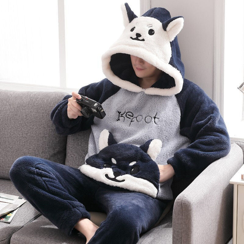 Cozy Up With Character: Animal Hooded Onesies For Men