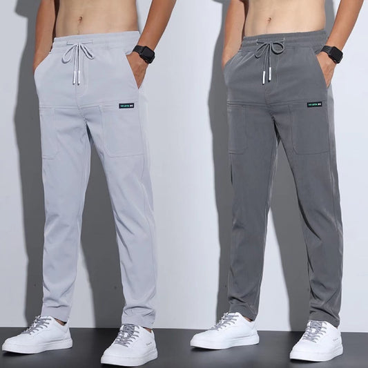 Chillax In Comfort: Ice Silk Men's Sweatpants