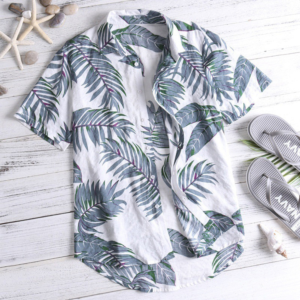 Vacation Vibes: Floral Short Sleeve Shirt