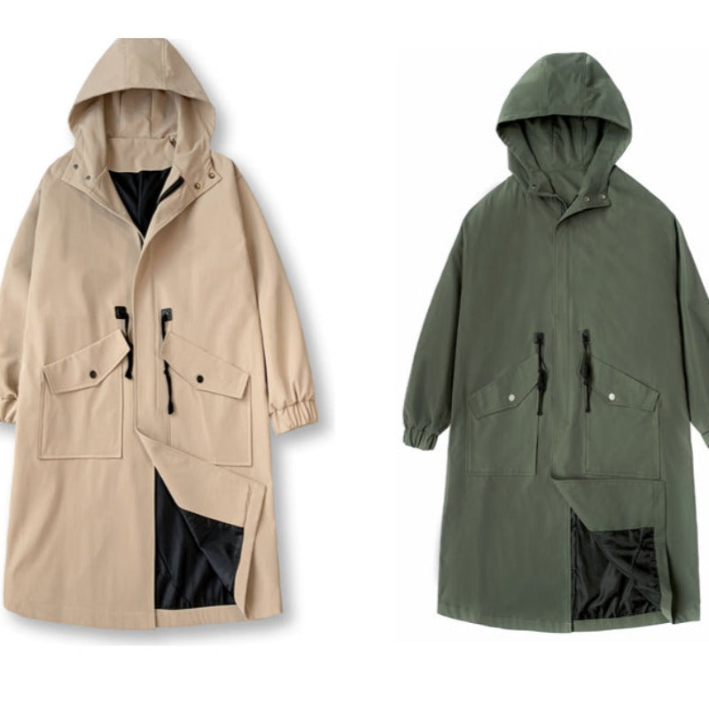 Face Any Weather In Style: Big Pocket Windbreaker Hooded Coat