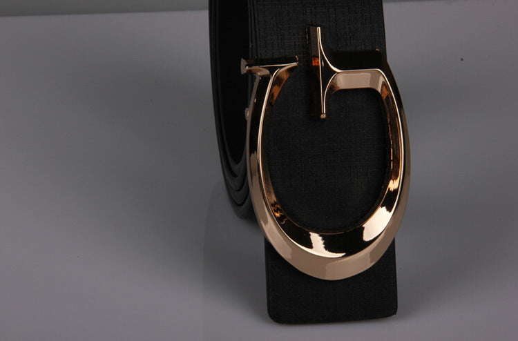 Sleek Alloy Buckle Belt