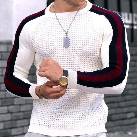 Chilled Vibes, Elevated Style: The Contrast Slim Sports Sweater