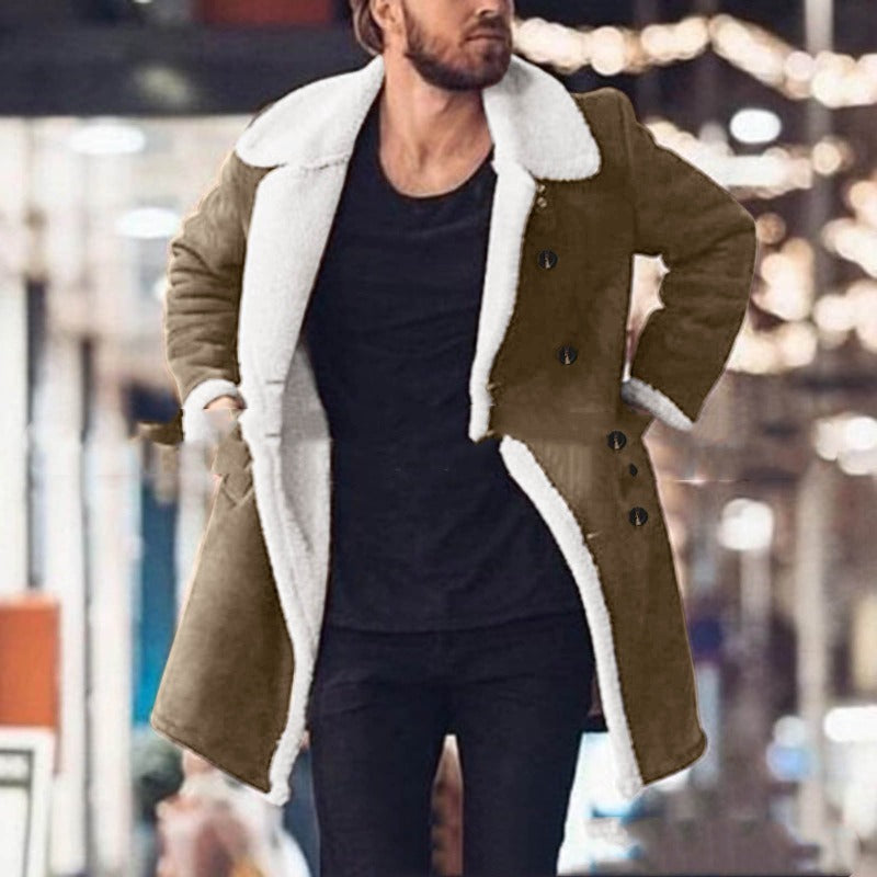 Rugged Comfort Meets City Style: The Polar Fleece Suede Duo Coat