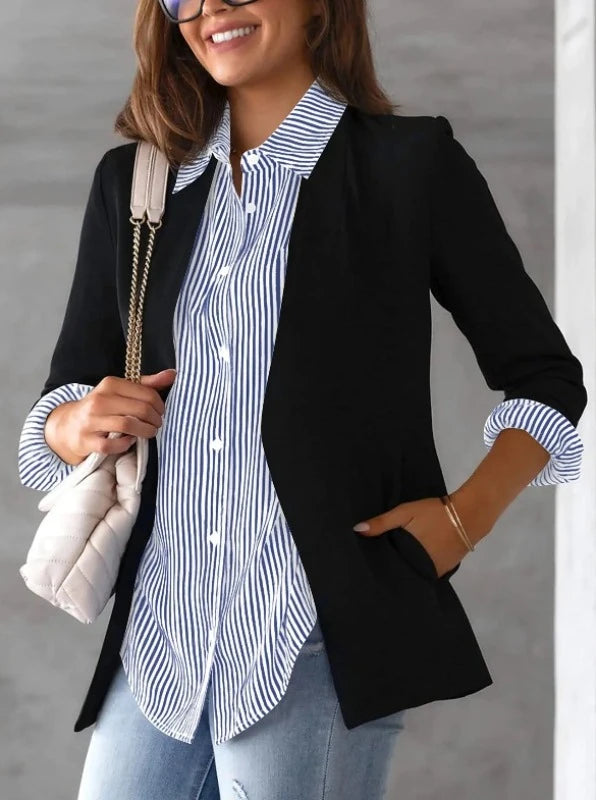 Wardrobe Must-Have: Striped Long Sleeve Shirt For Women