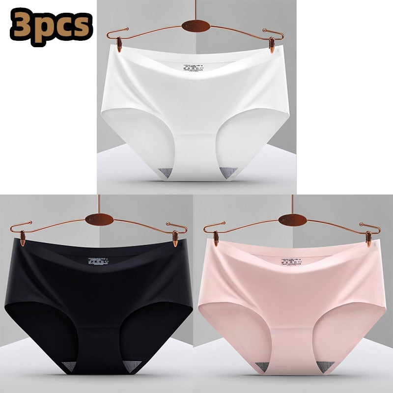 Pack of 3 Seamless, Traceless, Raw-Cut Briefs