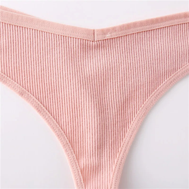 The Perfect Base: Women's Cotton G-String Thongs  (Pack Of 3)