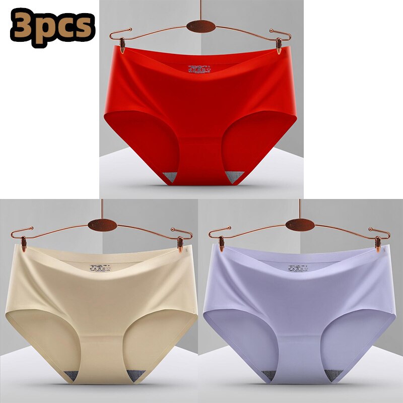 Pack of 3 Seamless, Traceless, Raw-Cut Briefs