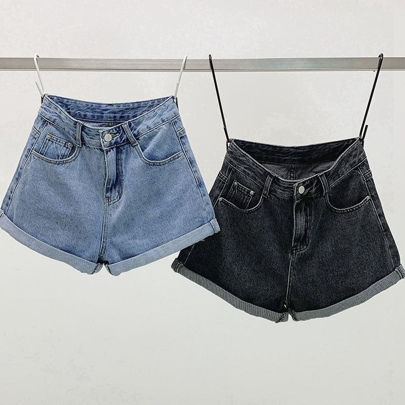 Vintage Vibes: High-Rise Denim Shorts For A Throwback Look