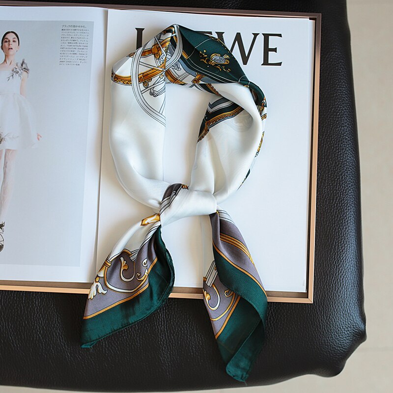 Opulent Silk Satin Headscarf