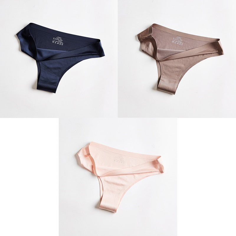 Pack Of 3 Ice-Cool, Silky, Seamless Thong