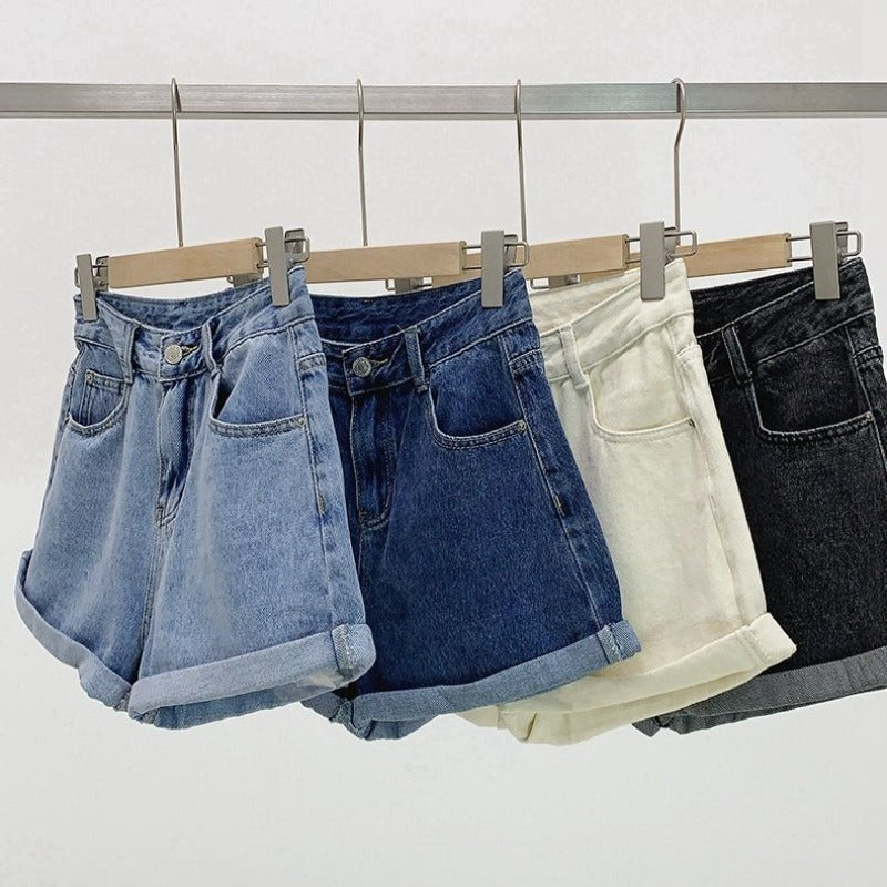 Vintage Vibes: High-Rise Denim Shorts For A Throwback Look