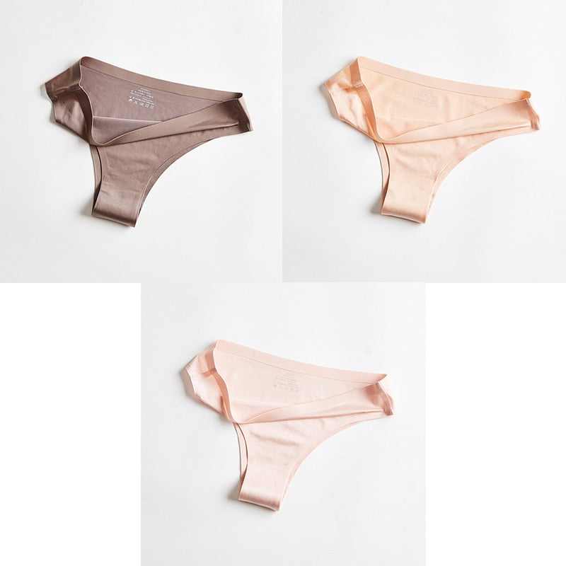 Pack Of 3 Ice-Cool, Silky, Seamless Thong