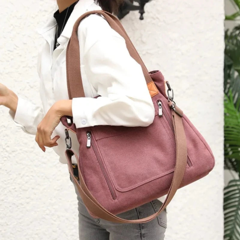 Carry It Your Way: The Multitasking Women's Shoulder Bag With Secure Zipper Closure