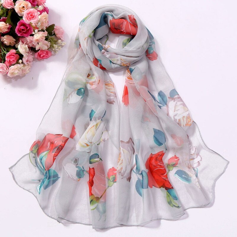 Sunshine & Blooms: Lighten Up With Colorful Floral Scarf Shawls