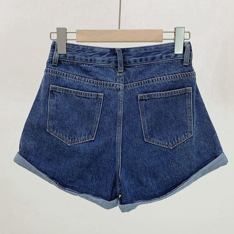 Vintage Vibes: High-Rise Denim Shorts For A Throwback Look