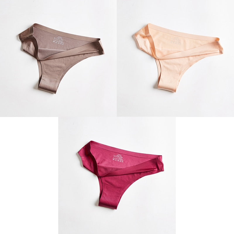 Pack Of 3 Ice-Cool, Silky, Seamless Thong