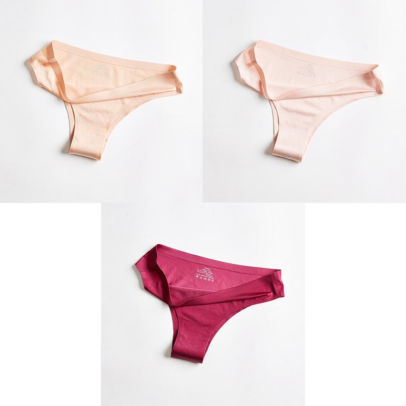 Pack Of 3 Ice-Cool, Silky, Seamless Thong