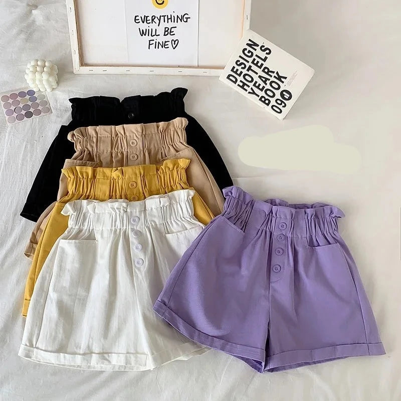 Summer's Must-Have: High-Waisted Cotton Shorts