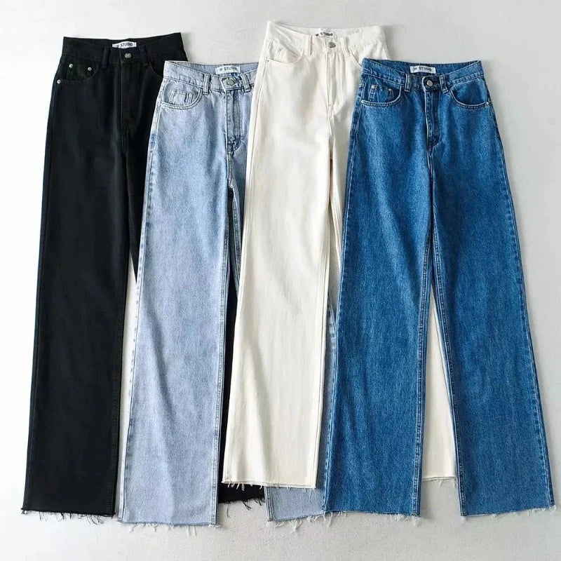 Confidence In Every Step: The Flattering Wide Leg Women's Jeans