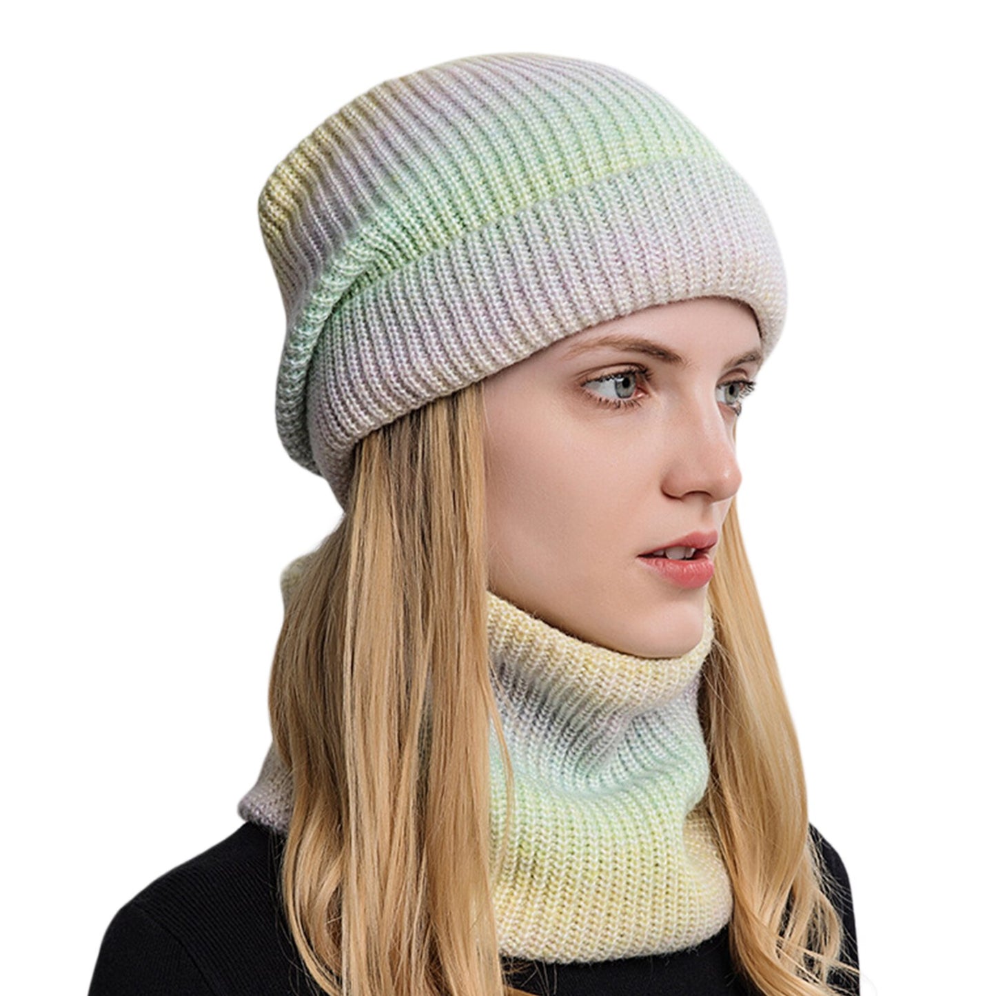 Winter Knitted Twin: Hat & Scarf Set