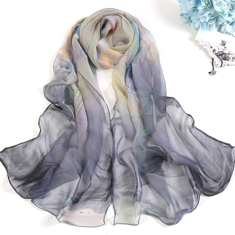 Sunshine & Blooms: Lighten Up With Colorful Floral Scarf Shawls