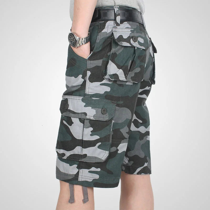 Hidden Arsenal: Cotton Camo Cargo Shorts