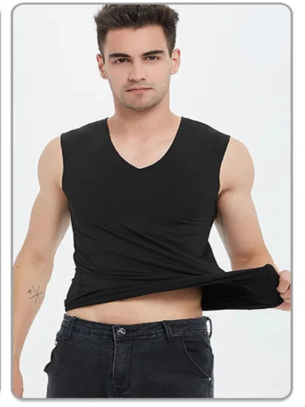 Invisible Warmth: Men's Lightweight Thermal Underwear Vest