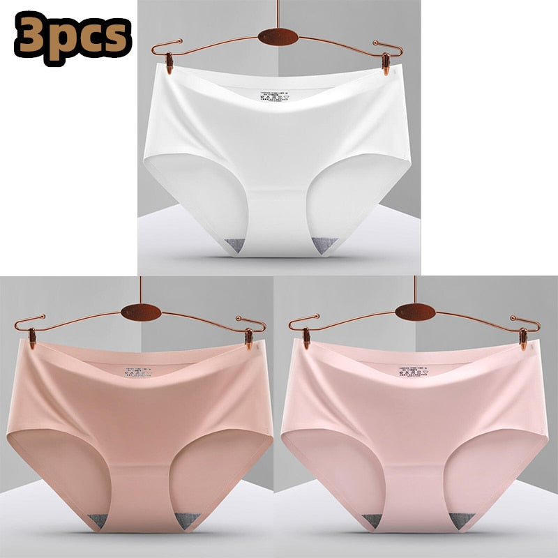 Pack of 3 Seamless, Traceless, Raw-Cut Briefs